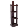 Floor 66"h Wine Bottle Display - (4) 16"h x 15.875"w x 11.875"d shelves